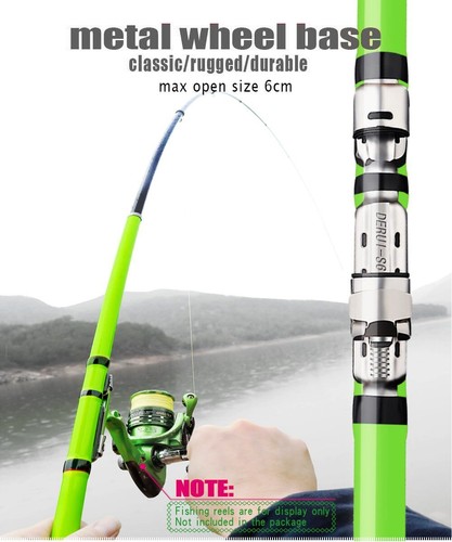 Carbon Fiber 3.6M 4.5M 5.4M 6.3M Spinning Fishing Rod Telescopic Rock Rods Pole - Picture 14 of 19