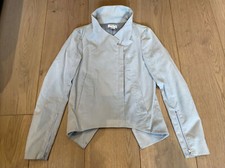 Helmut Lang Corduroy Jacket Asymmetric Dove Grey P Xs