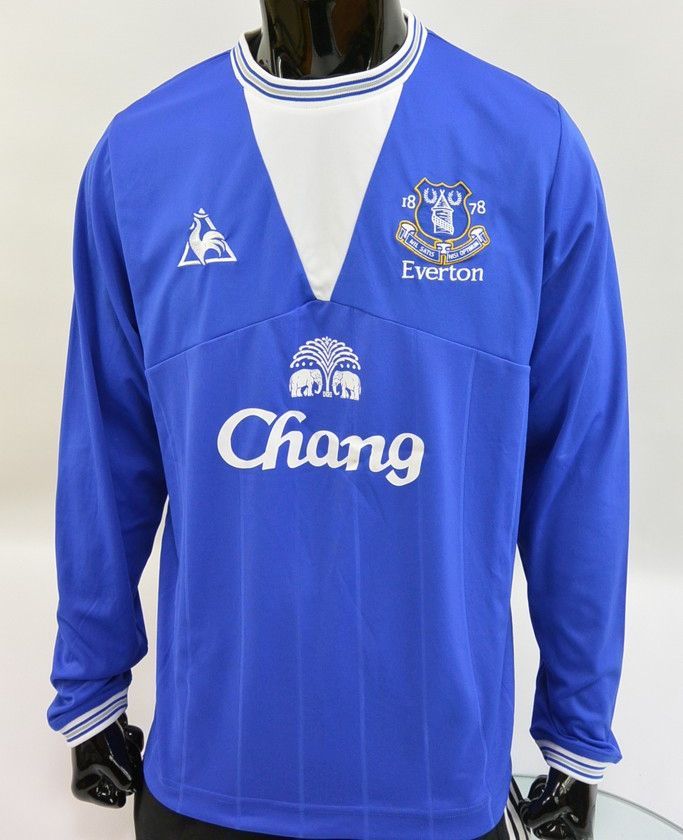 2009-10 LQS Le Coq Sportif EVERTON FC Home Shirt Long Sleeve