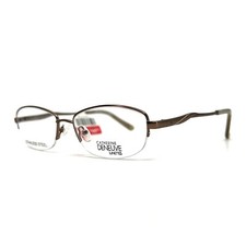 Catherine Deneuve CD0402 046 Eyeglasses Frames Brown Round Half Rim 52-16-135