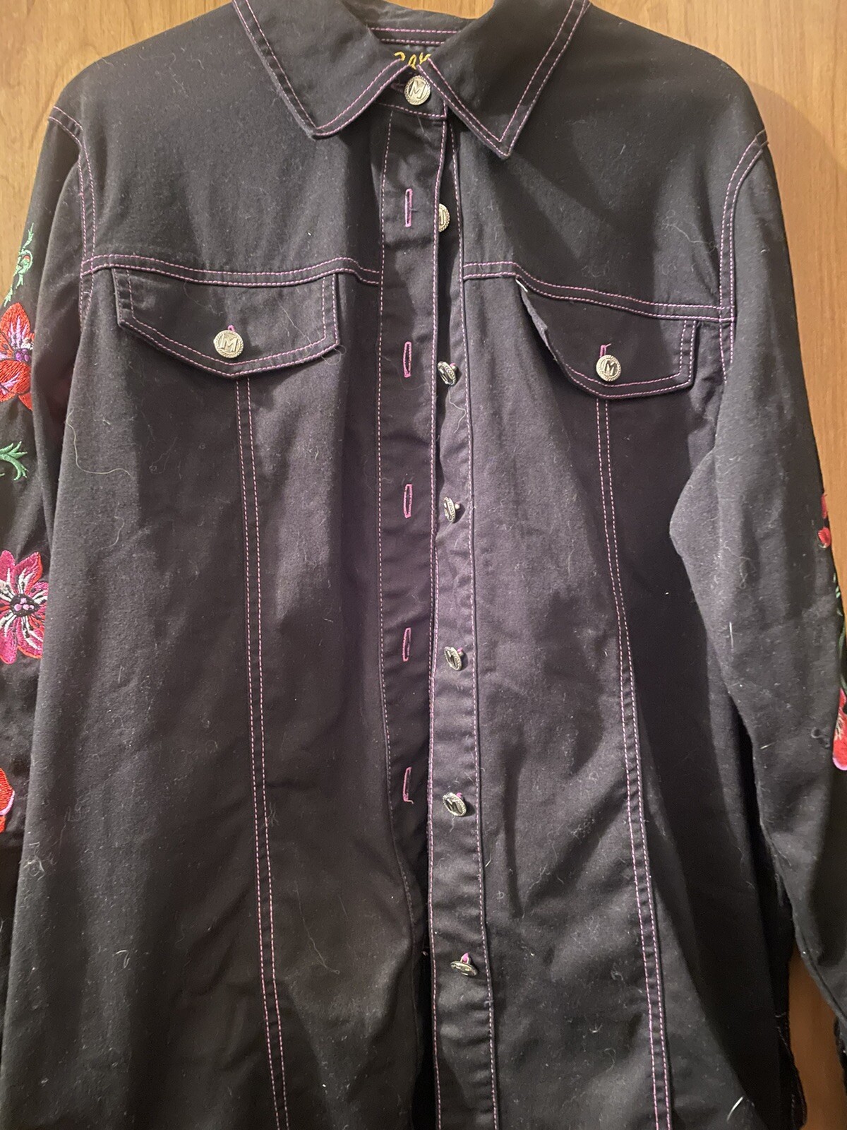 Bob Mackie Wearable Art Jacket Shirt - image 1