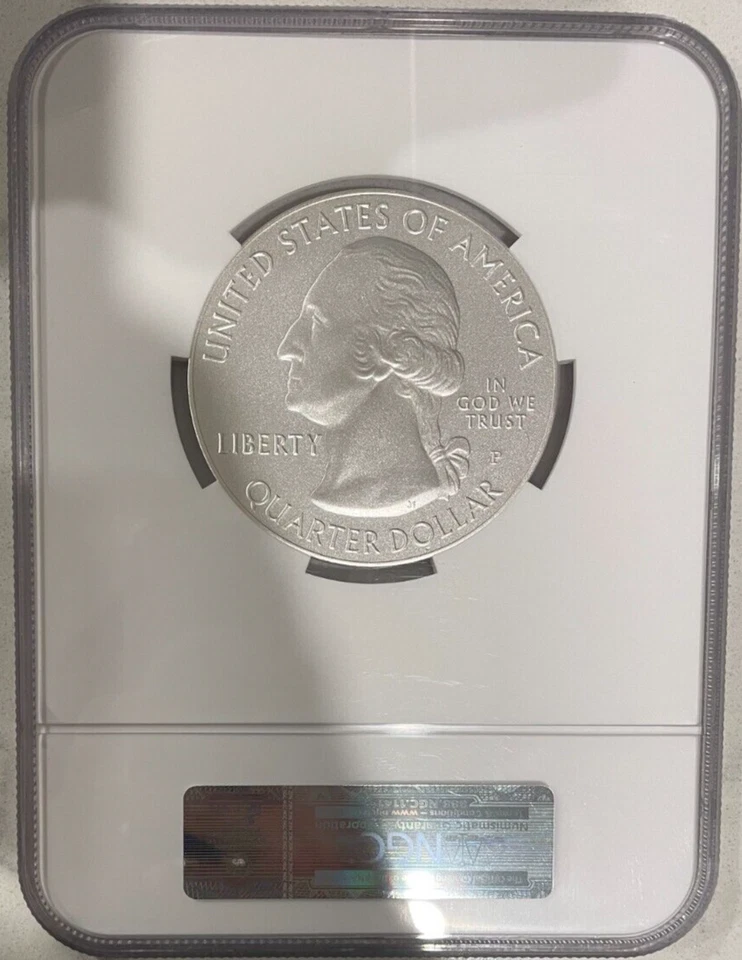 2014 P 5 OZ SILVER 25C SHENANDOAH NGC SP 70 - Image 2 of 2