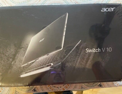 Acer Switch V 10  w10Pro Atom 10.1'' Touch Shale Black New Sealed Box Look