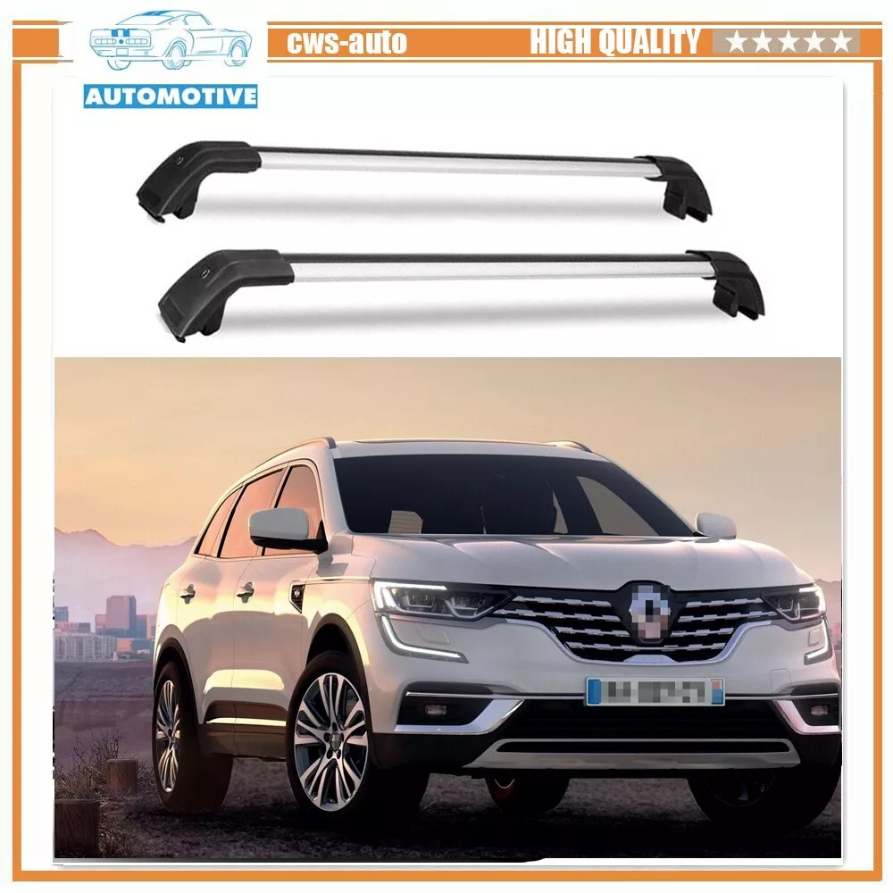 2PCS Fit for Renault Koleos 2016 2022 Aluminum Cross Bar Roof Rack Cargo Carrier