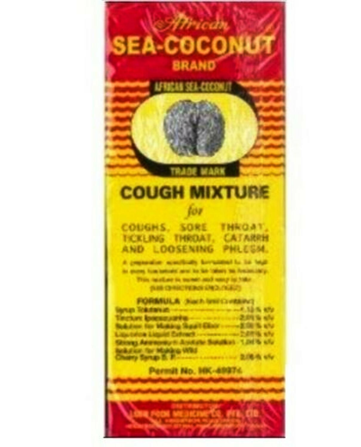 African Sea Coconut Cough Syrup Solution For Relief Cough & Sore Throat