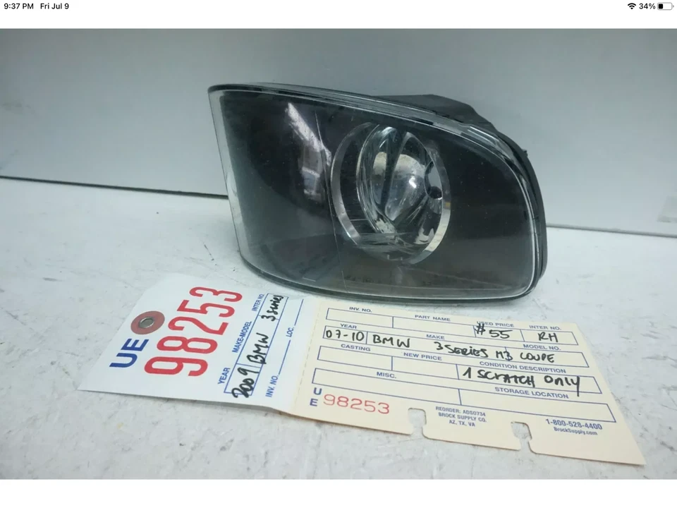 BMW SERIE 3 2007 2010 M3 cupé luz antiniebla derecha OEM UE98253 2008 2009  Foto 2 de 4