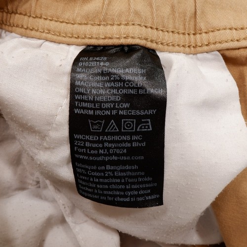 Southpole Pants Boys L Measure 29x27 Khaki Flex Jogger Elastic Waist Drawstring - Picture 4 of 10