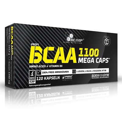 OLIMP - PROFI BCAA 1100 MEGA CAPS - 120 Kapseln (Lieferung in Blistern ohne OVP)