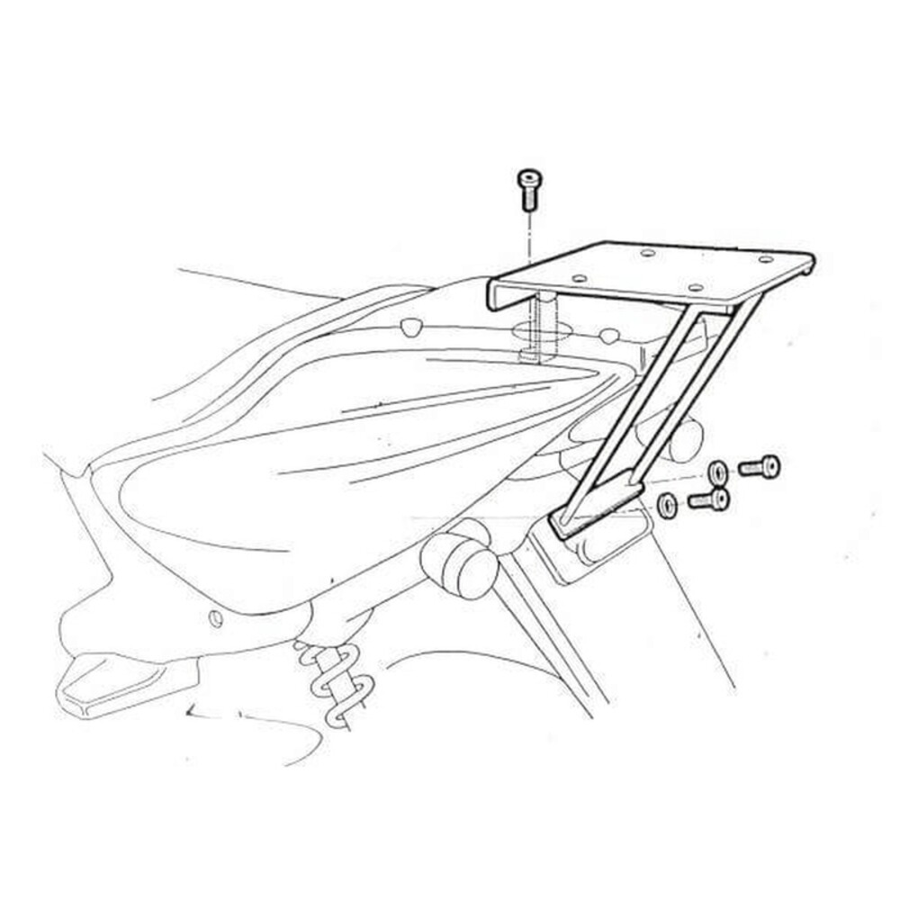 Fissaggi Top SHAD Yamaha Aerox 50 97 per Moto Ricambi