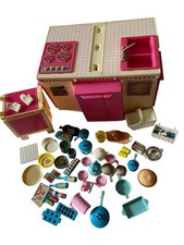 VTG Barbie Dream Kitchen 1984 W. Accessories 91 Piece Set