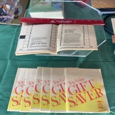 Vintage Set Of 7 Top Value Gift Saver Stamp Booklets, No Stamps