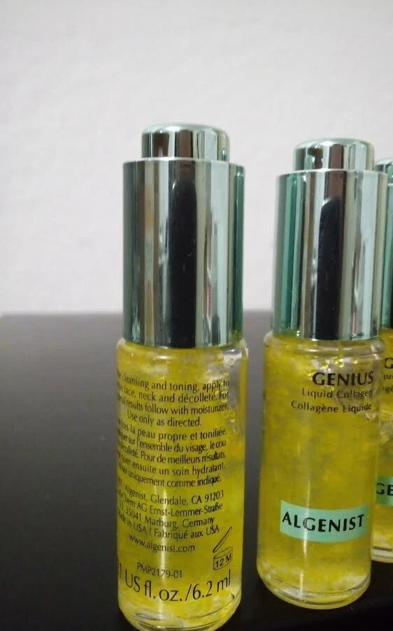 ALGENIST GENIUS LIQUID COLLAGEN 0.21 US fl. oz 6.2 ml SET OF 2 SMALL BOTTLES NEW - Image 3 of 4