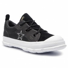 Converse 163178C ONE STAR OX Goretex Suede Schuhe Sneaker Boots 45 Schwarz Weiß