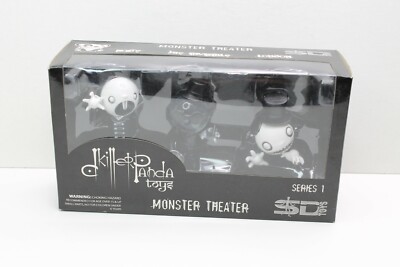 2007 KILLER PANDA TOYS series 1 MONSTER THEATER  vinyl figure set SDToys