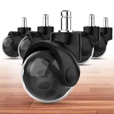 5PCS Office Chair Wheels 2 Inch Heavy Duty Casters Universal Fit for All Floors