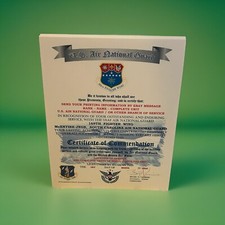 AIR NATIONAL GUARD - S CAROLINA / 169TH FIGHTER WING~CERTIFICATE OF COMMENDATION