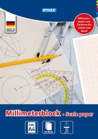 Stylex Millimeterblock, Din A4, 20 Blatt