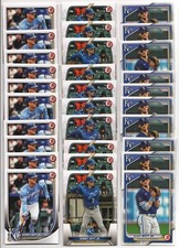 x30 Bobby Witt Jr 2023-2025 Bowman Baseball card lot/set Kansas City Royals Huge