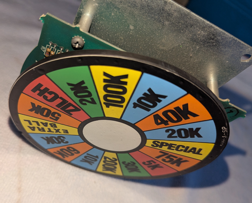 Cyclone Pinball Mystery Wheel Carousel Assembly C-12036 - Picture 6 of 8