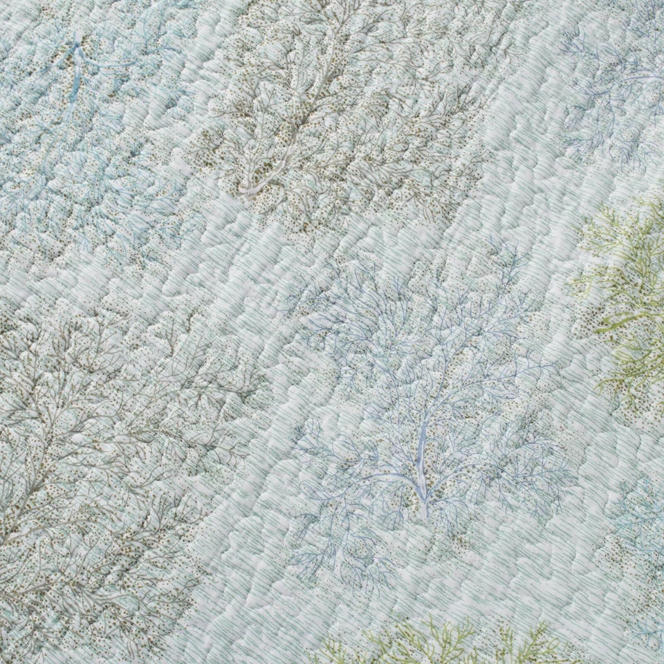 Juego de edredón de agua salada Laura Ashley 3 piezas 100 % algodón reversible natural transpirable Foto 2 de 4