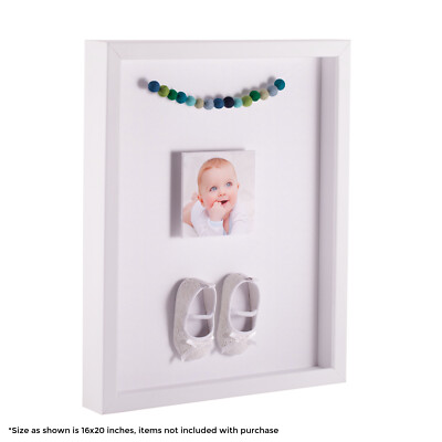 ArtToFrames 18x22'' Shadow Box Frame, Framed in White, Various Colors