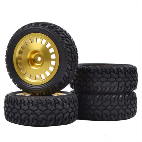 1/10 RC Rally Tires Aluminum Wheels for Tamiya XV-02 PRO Traxxas HSP HPI