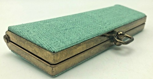 Vintage Jemco Eyeglass Case Light Robin Egg Blue Purse Clutch - 第 1/12 張圖片