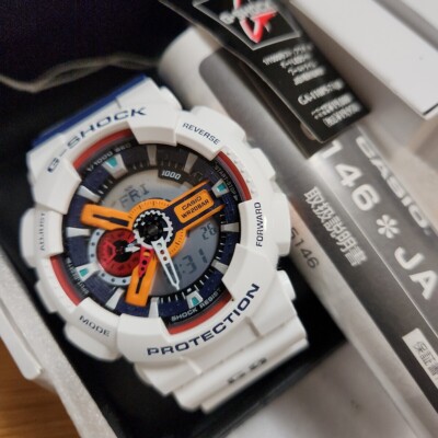 ★美品★CASIO G-SHOCK 「綾波レイ」 GA-110PS CASIO G-SHOCK 綾波レイモデル (GA-110PS-7AJR) 新世紀