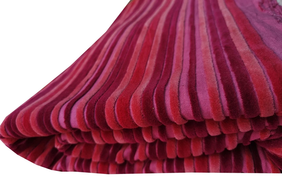 Indian Velvet Upholstery Fabric Sewing Running Fabric Cactus By Yard Hot Pink - Image 3 of 4