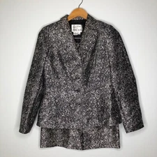 Rickie Freeman for Teri Jon Womens Size 8 Skirt Suit Silk & Wool Blend