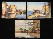 3 Nicolas Markovitch High Quality Lithograph Postcards Stehli Frères Zurich Vtg