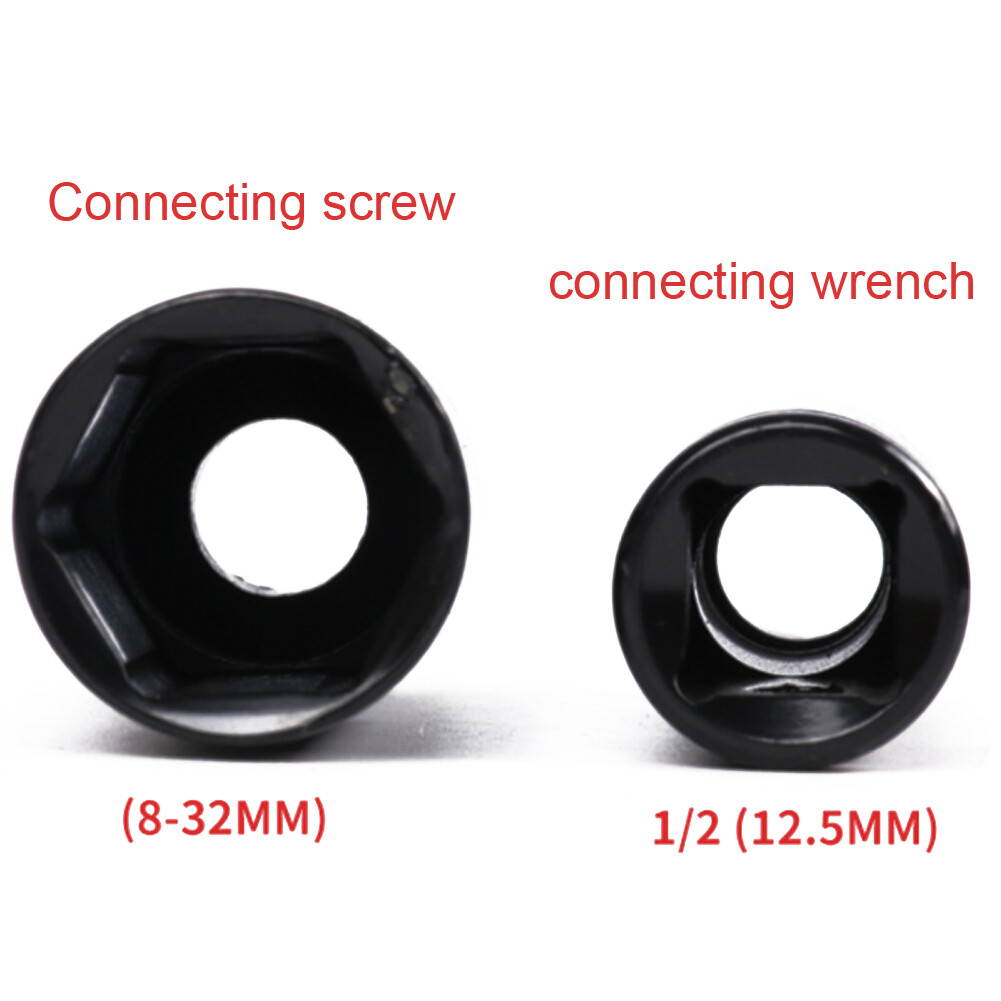 20X Heavy Duty 1/2” Drive Deep Impact Sockets Set Long Reach Wheel