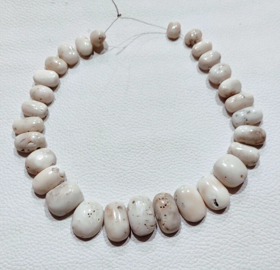 White coral beads discount