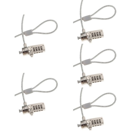 5 Count Drahtseil -Notebook -Schloss Laptop -Versorgung Kabelschloss Für - Afbeelding 2 van 12