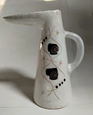 Vintage Edmund Ronaky Pitcher for Jaru Modern Design 10 1/2 " Height Signed 