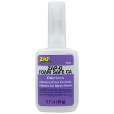 ZAP-O Foam Safe Odorless CA Glue (0.7 oz) - RC Airplane Glue