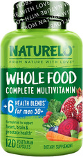 Whole Food Multivitamin for Men 50 - with Vitamins, Minerals, Organic Herbal...