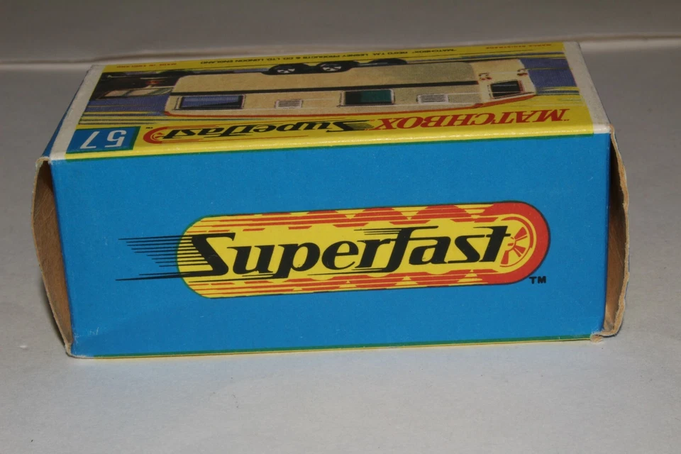 Remolque Matchbox Superfast #57 caravana, excepcional, en caja, lote B Foto 2 de 4