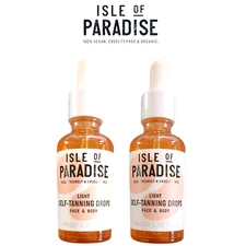 Isle of Paradise Light Self-Tanning Drops Face & Body 1.69fl.oz. (2 SET)