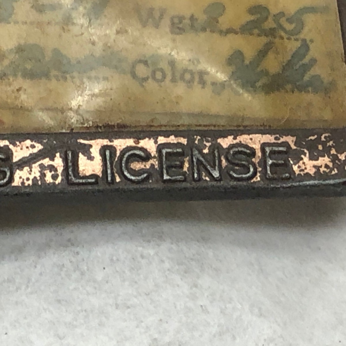 Ancien Permis De Pêche De L'État De L'Ohio (1944) Encadré - Vintage USA