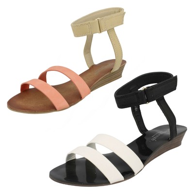 DAMEN SAVANNAH HOOK & LOOP FREIZEIT SOMMER ALLTAG NIEDRIGER ABSATZ SANDALEN F0R721 GRÖSSE