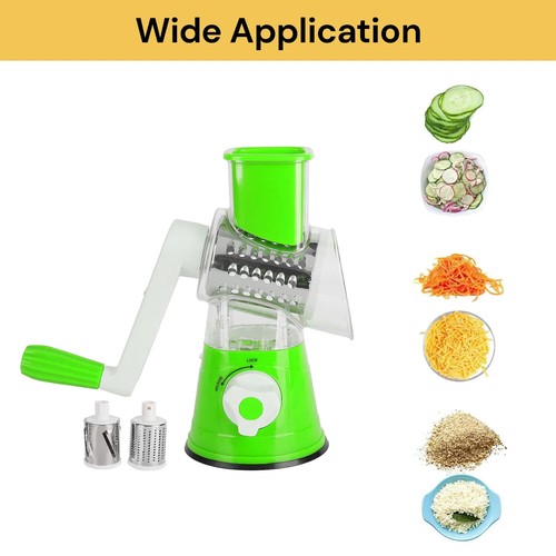 Kitchen Vegetable Food Shredder Rotary 3 IN 1 Grater Chopper Slicer Cutter TOOL - Picture 17 of 21