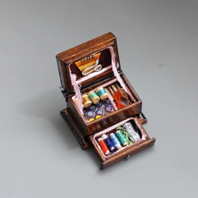 Miniatur Puppenhaus Zubehör Nähen Versorgungsmaterial Nadelbox Maßstab 1:12 - Bild 1 von 4