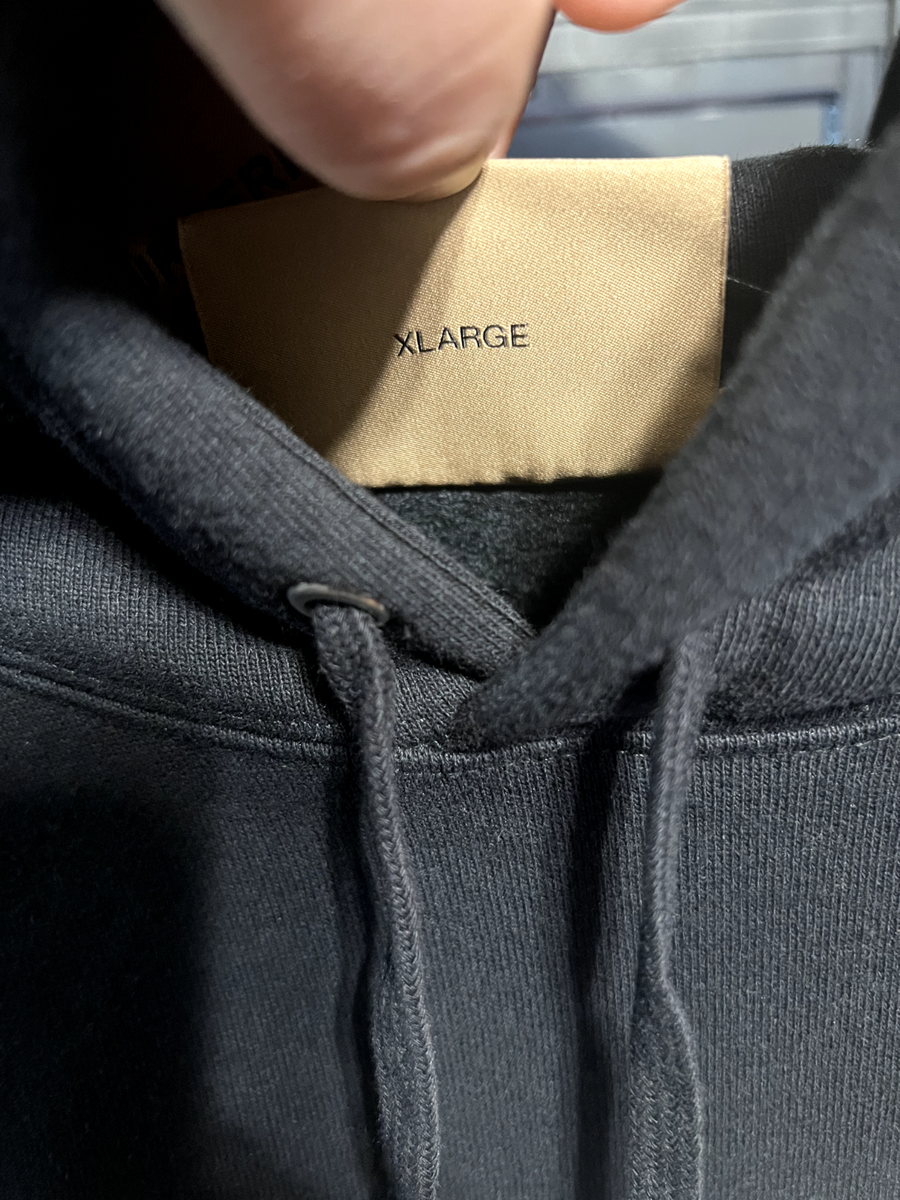 SS22 SUPREME X BURBERRY BOX LOGO HOODIE BLACK SIZE XL New York