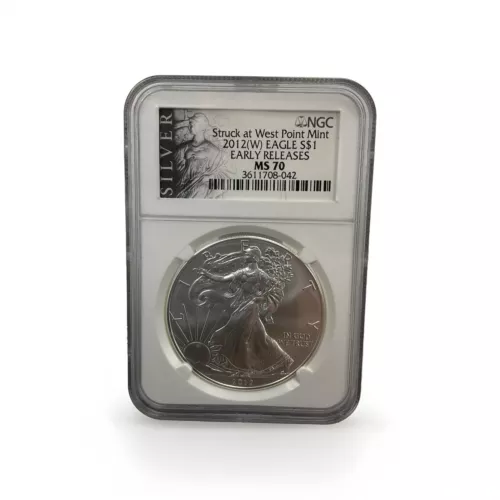 2012-W Silver American Eagle Early Release MS70 NGC