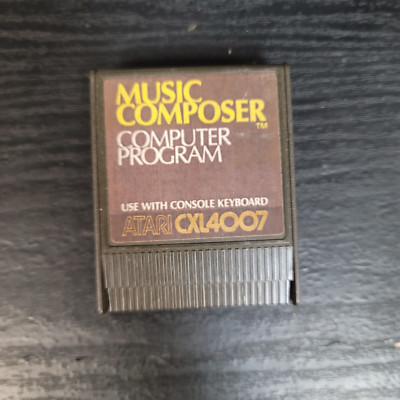 Music Composer for Atari 400/ 800/XL/XE Cart Great Shape