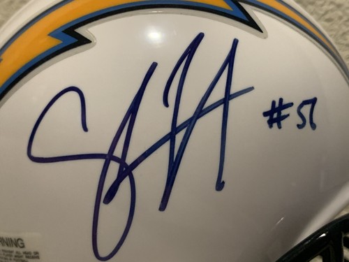 Shawne Merriman Signed Chargers Mini Helmet PSA/DNA - Picture 2 of 3