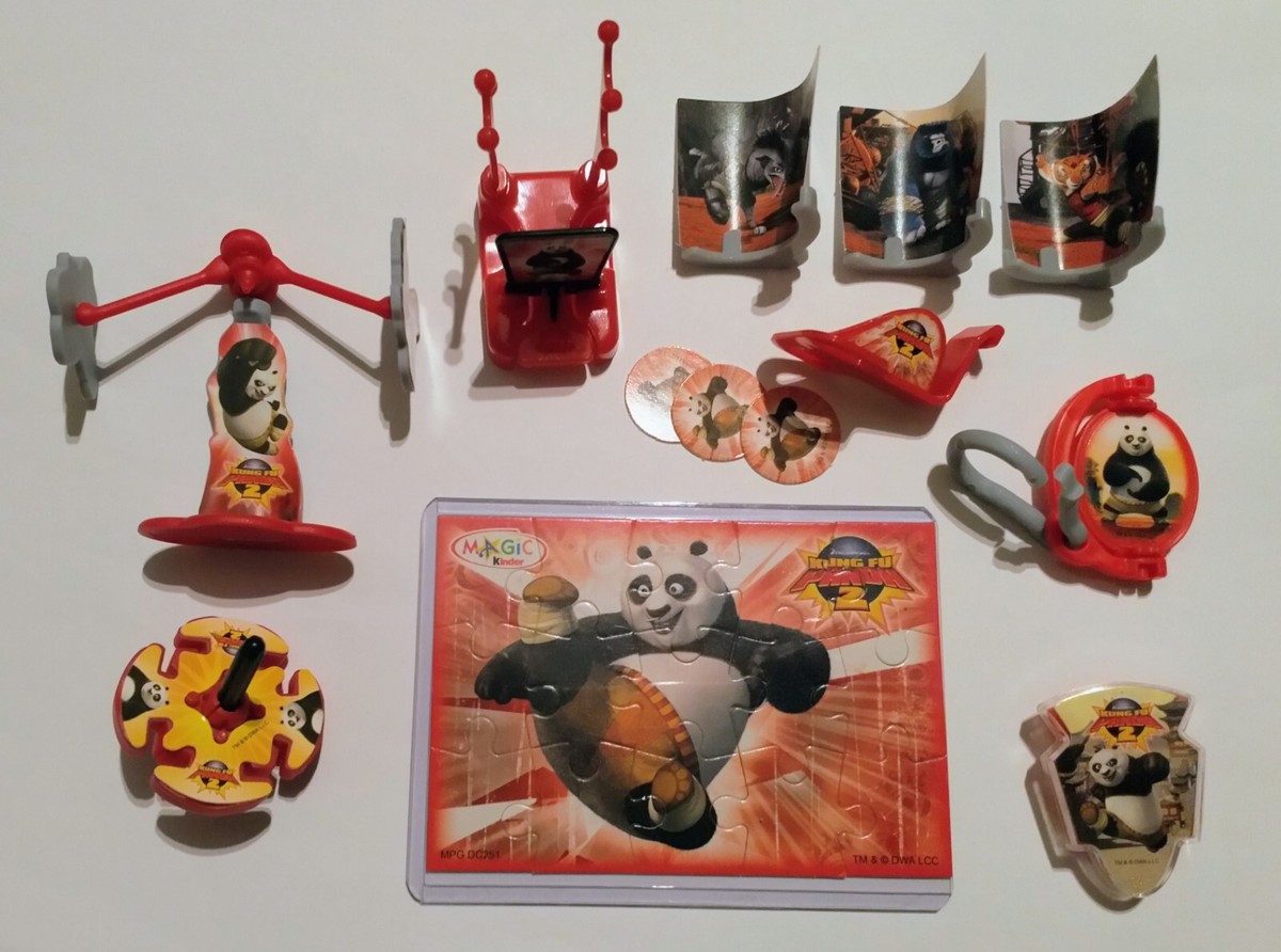 KUNG FU PANDA KINDER SURPRISE TOYS SET - COLLECTIBLES MINIATURES