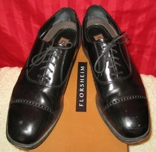 Men's Florsheim Cap Toe Dress Oxfords Shoes Black Size 11D 17577411 Excellent