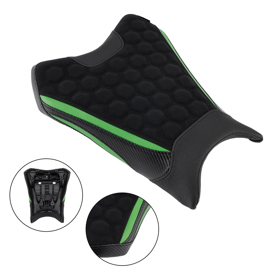 Front Raider Seat Driver Cushion Pu Fit Green For Kawasaki Ninja Zx-6R 19-25 US Foto 4 de 4